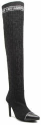 Karl Lagerfeld Combcsizma KARL LAGERFELD KL31691 Black Knit Textile 41 Női