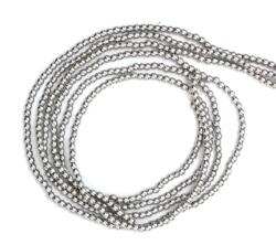  Hematit Argintiu Rotund 2x2 mm Margele Pietre Semipretioase pentru Bijuterii