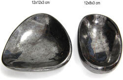  Bol din Hematit Mineral Natural - 12 x 8-12 x 3 cm - 1 Buc Castron