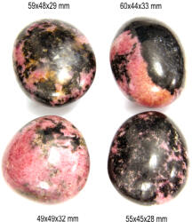 Palm Stone Rodonit Mineral Natural - 49-60 x 44-49 x 28-33 mm - ( XXL ) - 1 Buc