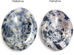  Bol Dumortierit In Cuart Minerala Naturala - 113-118 x 81-90 x 26-30 mm - 1 Buc Castron
