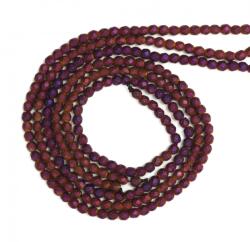  Hematit Mat Violet Rotund Fatetat Margele Pietre Semipretioase pentru Bijuterii - 4x4 mm