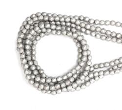 Hematit Mat Argintiu Rotund Fatetat Margele Pietre Semipretioase pentru Bijuterii - 4x4 mm