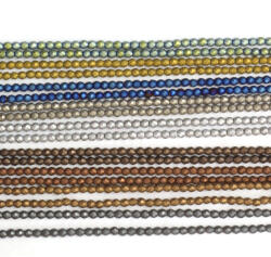  Hematit Mat Rotund Fatetat 2x2 mm Margele Pietre Semipretioase pentru Bijuterii