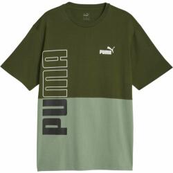 PUMA POWER Colorblock Tee , Verde , S