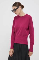Benetton pulóver selyemkeverékből könnyű, rózsaszín - rózsaszín XS
