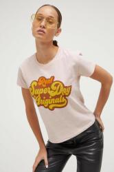 Superdry t-shirt női, rózsaszín - rózsaszín M - answear - 10 990 Ft