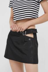 Calvin Klein Jeans szoknya fekete, mini, egyenes - fekete XL - answear - 24 990 Ft