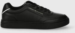Tommy Hilfiger bőr sportcipő TH ELEVATED CLASSIC SNEAKER fekete, FW0FW07567 - fekete Női 38