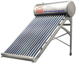 Helis Panou solar nepresurizat Helis JDL-TF15-58/1.8 - SS B150/120 cu tuburi vidate, boiler din inox 150 litri si vas flotor 5 litri (041543-038)