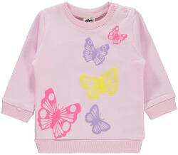 Civil Pillangós rózsaszín baba pulóver (Méret 68-74)