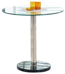 Cyryl étkezőasztal 80x80 cm üveg