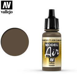 Vallejo Model Air - Camouflage Medium Brown 17 ml (71038)