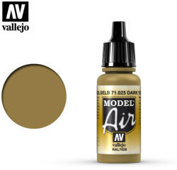 Vallejo Model Air - Dark Yellow 17 ml (71025)