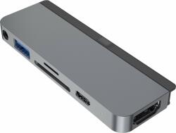 HyperDrive Stație/Replicator HyperDrive 6-în-1 USB-C (HY-HD319B-gri) (HY-HD319B-Gray)