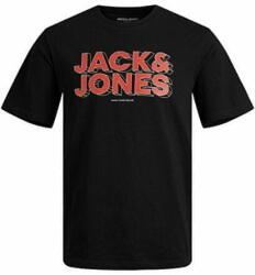 JACK & JONES Férfi póló JCOSPACE Standard Fit 12243940 black (Méret S)