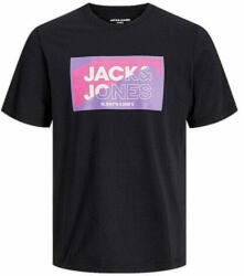 JACK & JONES Férfi póló JCOLOGAN Standard Fit 12242492 black (Méret L)