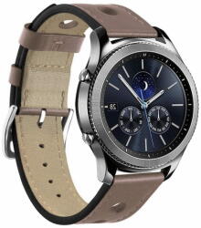 BStrap Leather Italy szíj Huawei Watch 3 / 3 Pro, khaki brown