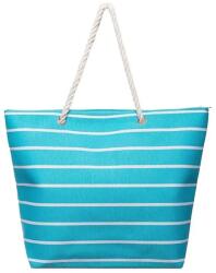  CoZy Nagy strandtáska - Stripes, világos kék