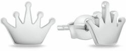  Brilio Silver Minimalistaezüst fülbevalók Korona GOLD016 - mall