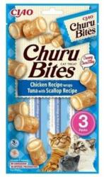  Inaba Churu Bites macska snack csirke, tonhal, fésűkagyló 3x10g