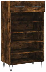 vidaXL füstös tölgy színű szerelt fa cipőszekrény 60 x 35 x 105 cm 829609