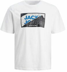 JACK & JONES Férfi póló JCOLOGAN Standard Fit 12242492 white (Méret L)