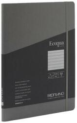 Fedrigoni Тетрадка Ecoqua , A4, картонена корица, със скрита спирала, 70 листа, антрацит (19042901)