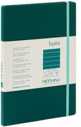 Fedrigoni Тетрадка Ispira, A5, широки редове, шита, твърда корица, 96 листа, зелена (19714805)