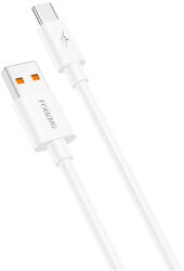 Foneng X67 USB to USB-C Cable, 5A, 1m (White) (X67 Type-C) - scom