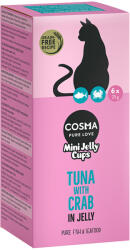 Cosma 6x25g Cosma Mini Jelly Cups tonhal & rák macskasnack