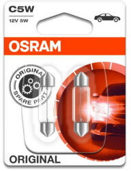 OSRAM Крушка OSRAM C5W, 12V, 5W, 45lm, 2 броя