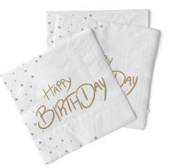 Mank Papírszalvéta 33x33 cm Happy Birthday - Boldog születésnapot, 100 db/csomag
