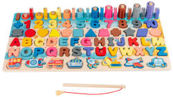Leziter Logaritmikus formabeillesztő és oktató Montessori fajáték (BTE-32) - homelux