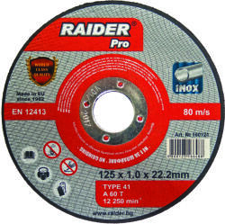 Raider 125 mm 160121 Disc de taiere