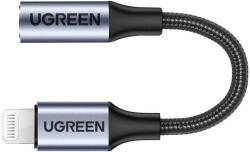 UGREEN Audio adapter Ugreen US211 Lightning to Mini Jack 3.5mm audio adapter (fekete) (30756)