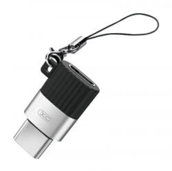 XO NB149-A micro USB --> USB-C adapter fekete