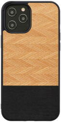 Man&Wood Husa MAN&WOOD case for iPhone 12 Pro Max herringbone nero black (T-MLX44672) - pcone