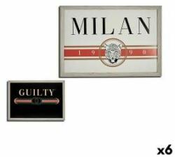 Gift Decor Tablou GUILTY MILAN Plăci aglomerate 46 x 2 x 66 cm (6 Unități)