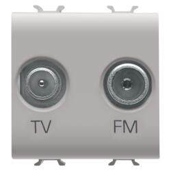 Gewiss Priza TV+FM 2M Gewiss Chorus bej satinat MAT GW13381 (GW13381)
