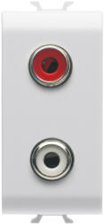Gewiss Priza audio si video RCA 1M Gewiss Chorus alb satinat MAT GW15453 (GW15453)