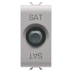 Gewiss Priza TV satelit de capat TIP F 1M Gewiss Chorus bej satinat MAT GW13371 (GW13371)
