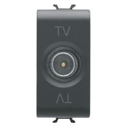 Gewiss Priza TV de trecere 1M Gewiss Chorus negru GW12362 (GW12362)