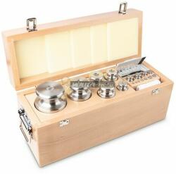 KERN súlykészlet precíziós mérlegekhez 1 mg - 10 kg fa dobozban, OIML M1 súlyosztály, hitelesíthető (343-09)