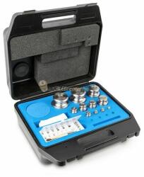 KERN súlykészlet precíziós mérlegekhez 1 mg - 2 kg műanyag dobozban, OIML M1 súlyosztály, hitelesíthető (343-074)