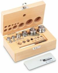 KERN súlykészlet precíziós mérlegekhez 1 mg - 200 g fa dobozban, OIML M1 súlyosztály (343-04)