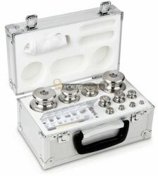 KERN & SOHN súlykészlet precíziós mérlegekhez 1 mg - 2 kg alumínium dobozban, OIML M1 súlyosztály (343-076)