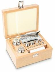 KERN súlykészlet precíziós mérlegekhez 1 mg - 1 kg fa dobozban, OIML M1 súlyosztály, hitelesíthető (343-06)