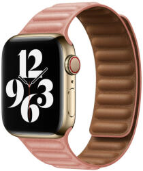 Apple Watch rózsaszín bőr szíj 42/44/45/49mm