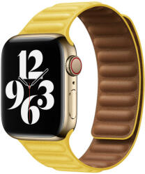 Apple Watch sárga bőr szíj 42/44/45/49mm